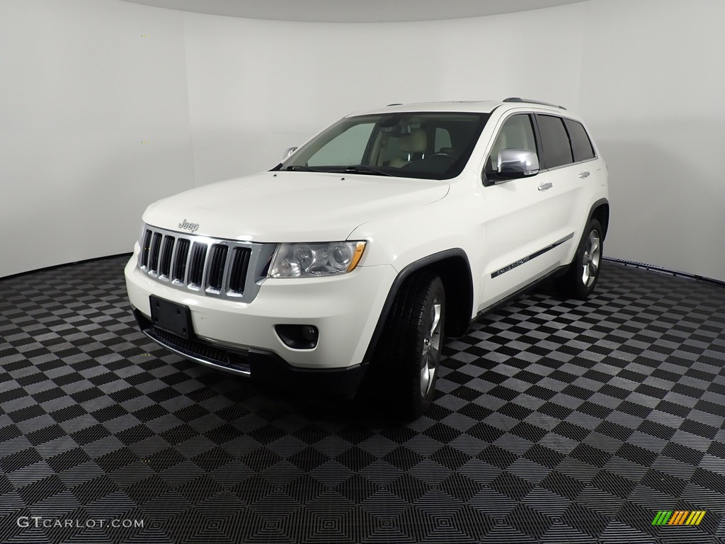 2011 Grand Cherokee Limited 4x4 - Stone White / Black/Light Frost Beige photo #10