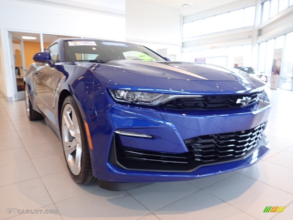 2020 Camaro SS Coupe - Riverside Blue Metallic / Jet Black photo #15