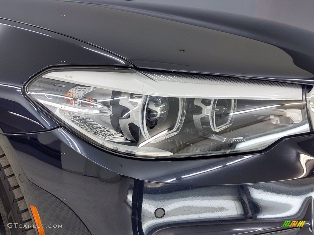 2018 5 Series 530e iPerfomance Sedan - Carbon Black Metallic / Cognac photo #7