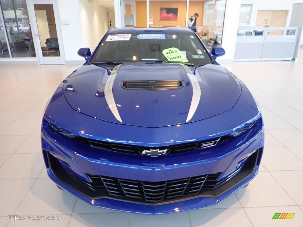 2020 Camaro SS Coupe - Riverside Blue Metallic / Jet Black photo #16