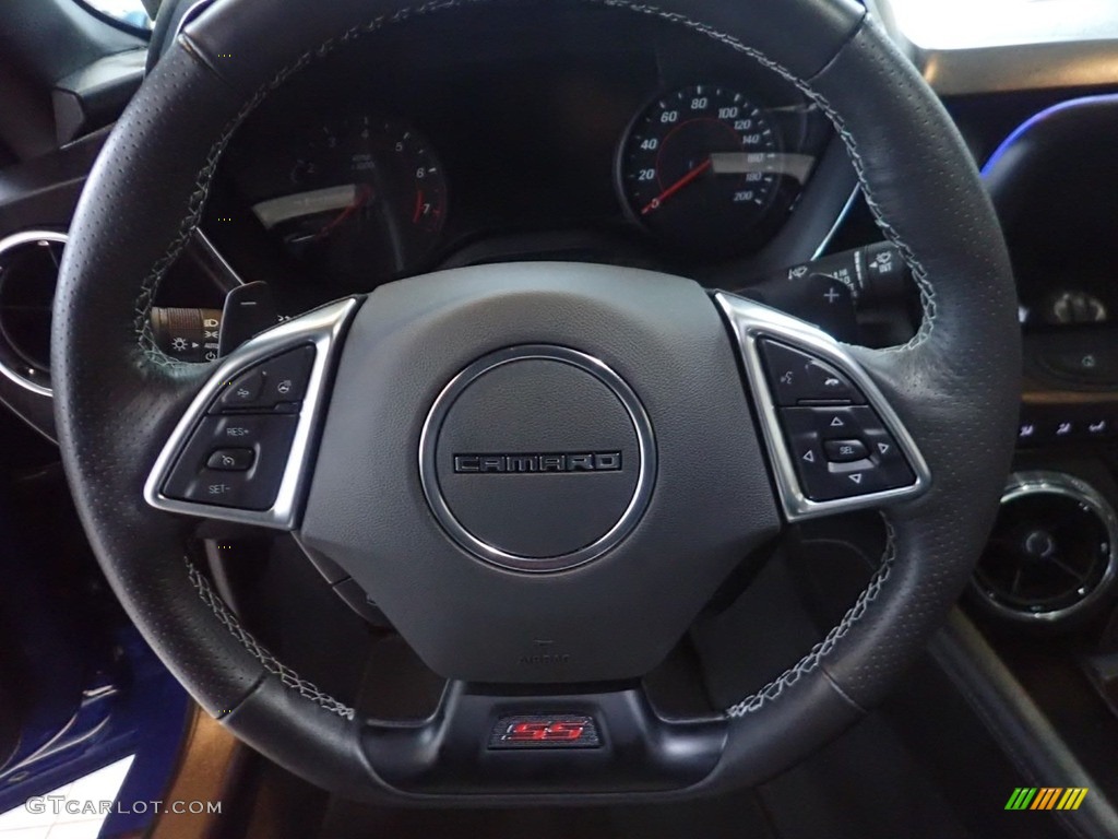 2020 Camaro SS Coupe - Riverside Blue Metallic / Jet Black photo #27