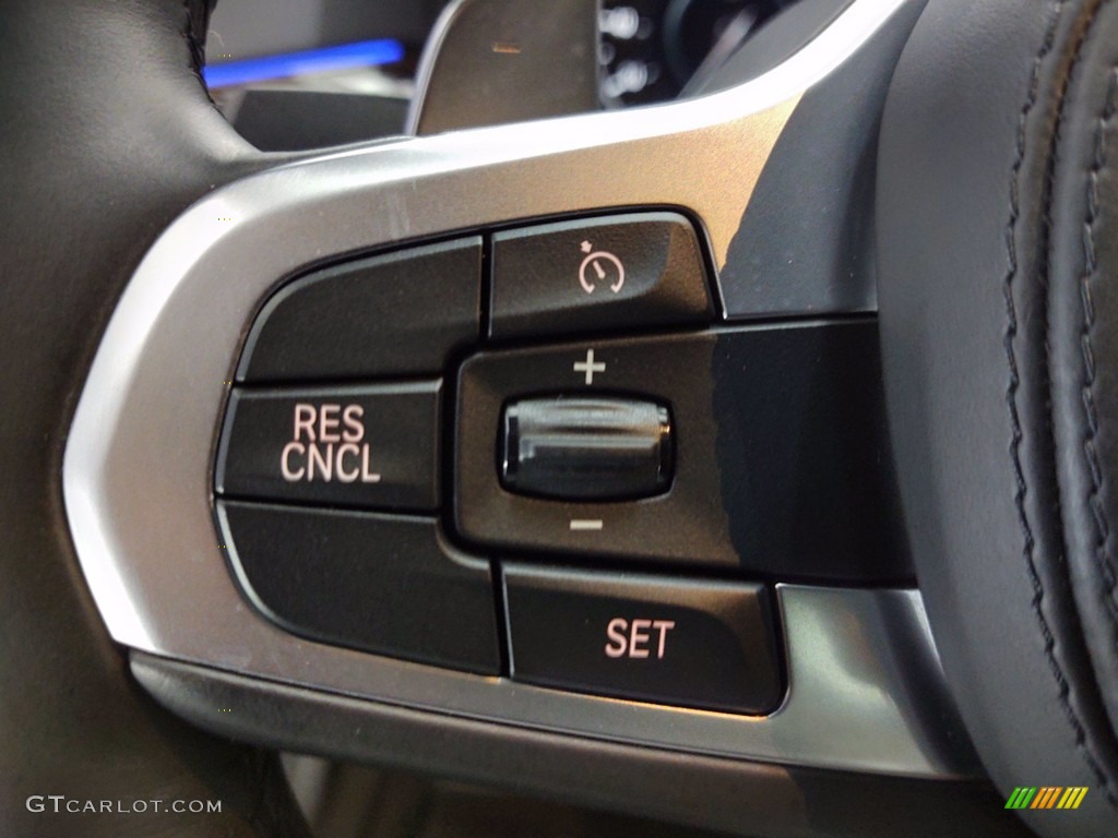 2018 BMW 5 Series 530e iPerfomance Sedan Cognac Steering Wheel Photo #141357933