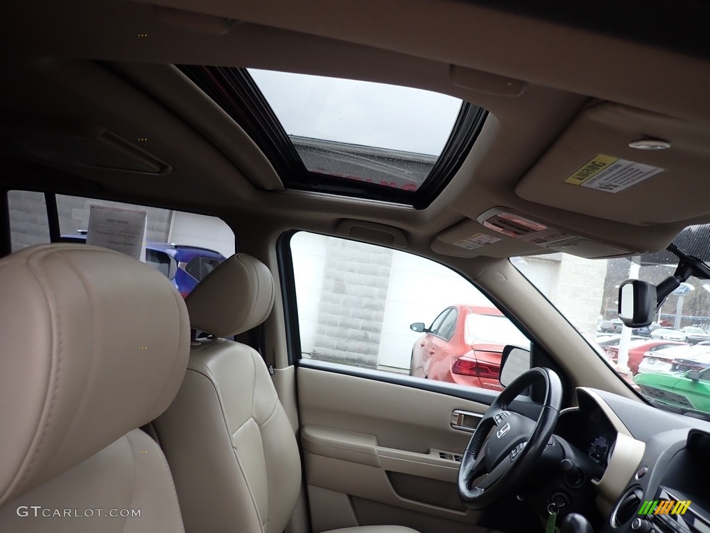 2015 Pilot EX-L 4WD - Dark Amber Metallic / Beige photo #15