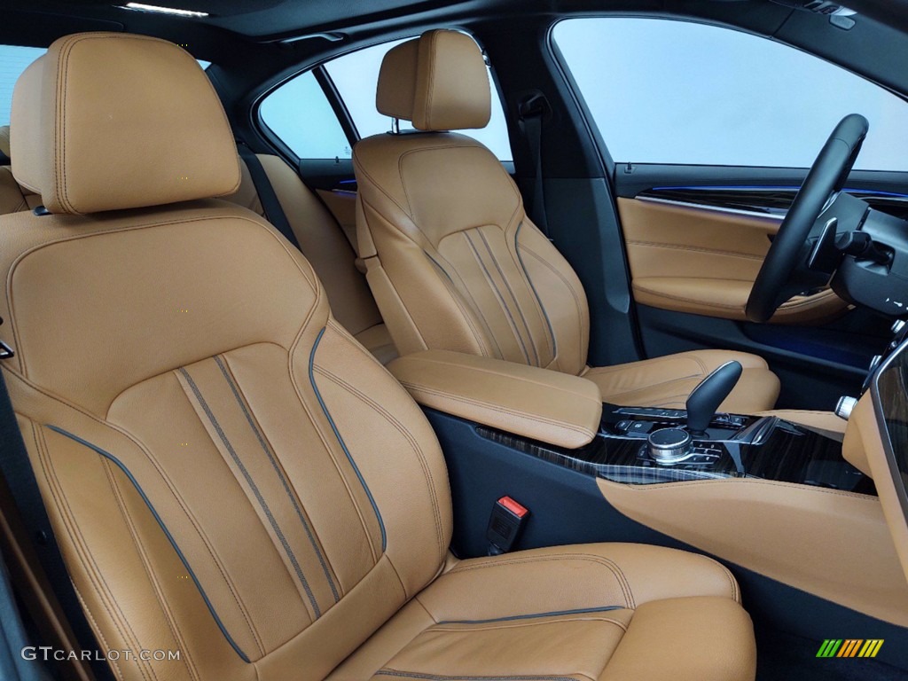 Cognac Interior 2018 BMW 5 Series 530e iPerfomance Sedan Photo #141358287