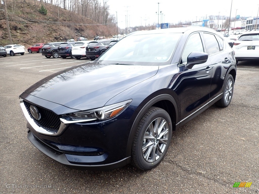 Deep Crystal Blue Mica 2021 Mazda CX-5 Grand Touring AWD Exterior Photo #141358293