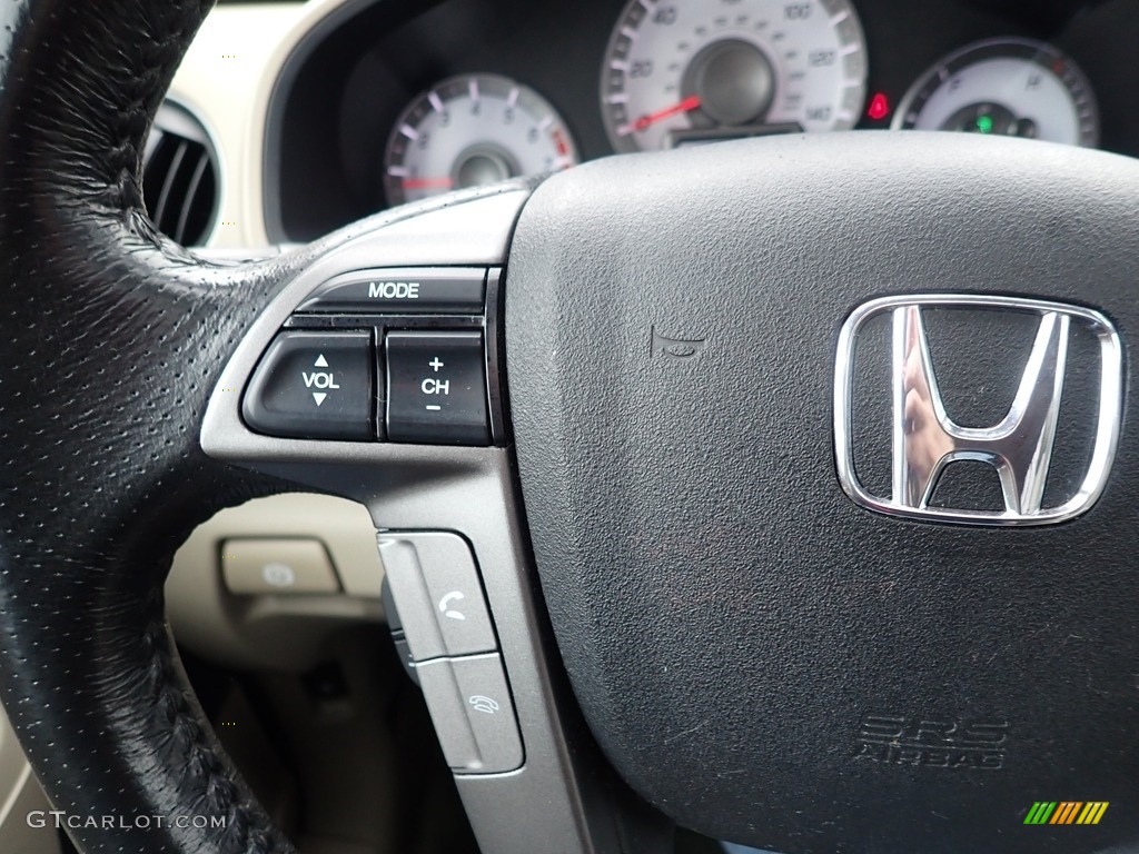 2015 Honda Pilot EX-L 4WD Beige Steering Wheel Photo #141358326