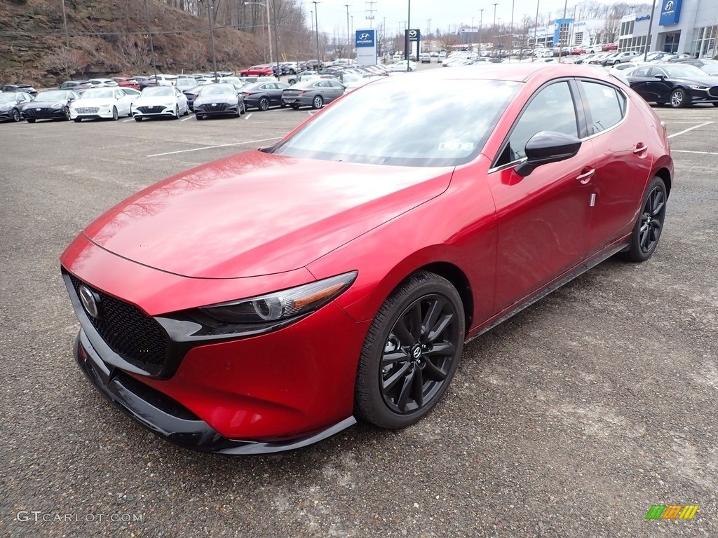 Soul Red Crystal Metallic 2021 Mazda Mazda3 Premium Plus Hatchback AWD Exterior Photo #141358905