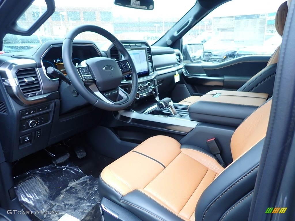 Platinum Unique Carmelo Interior 2021 Ford F150 Platinum SuperCrew 4x4 Photo #141359073