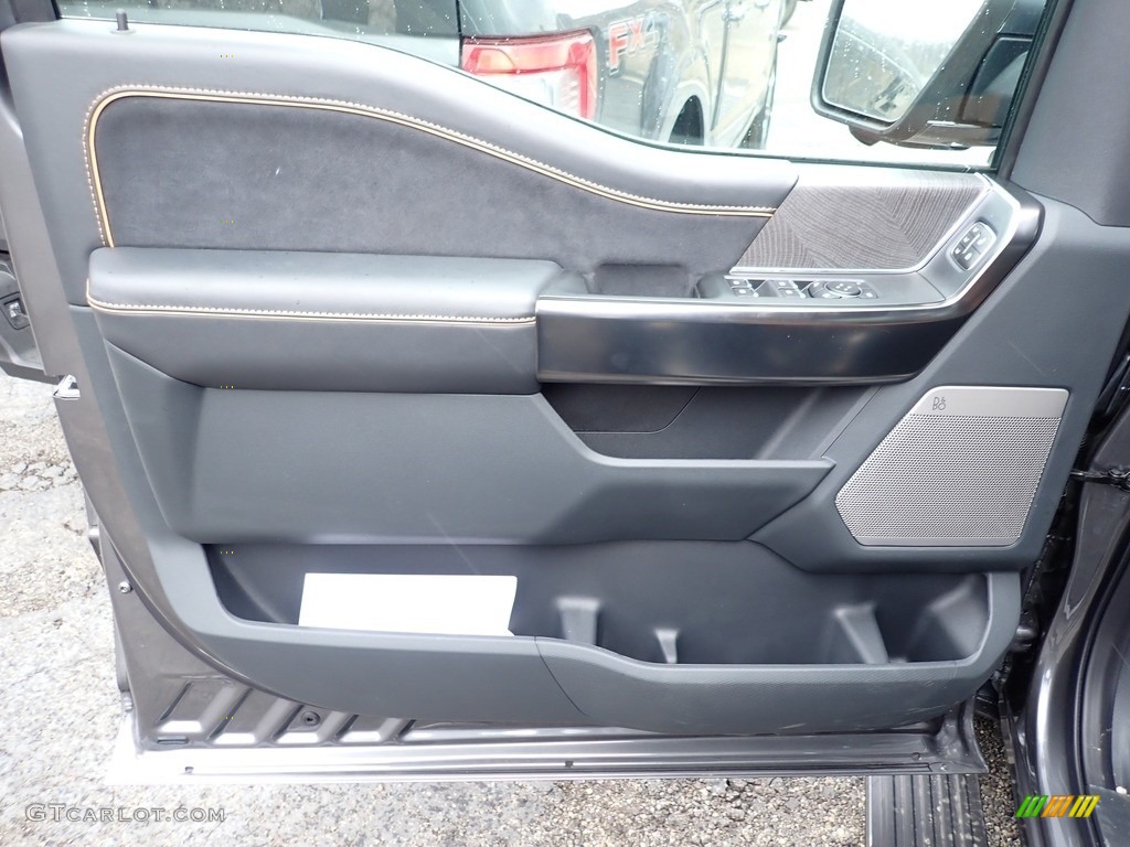 2021 Ford F150 Platinum SuperCrew 4x4 Platinum Unique Carmelo Door Panel Photo #141359094