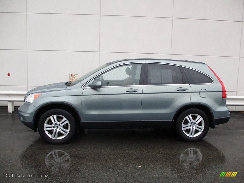 2011 CR-V EX-L 4WD - Opal Sage Metallic / Ivory photo #2