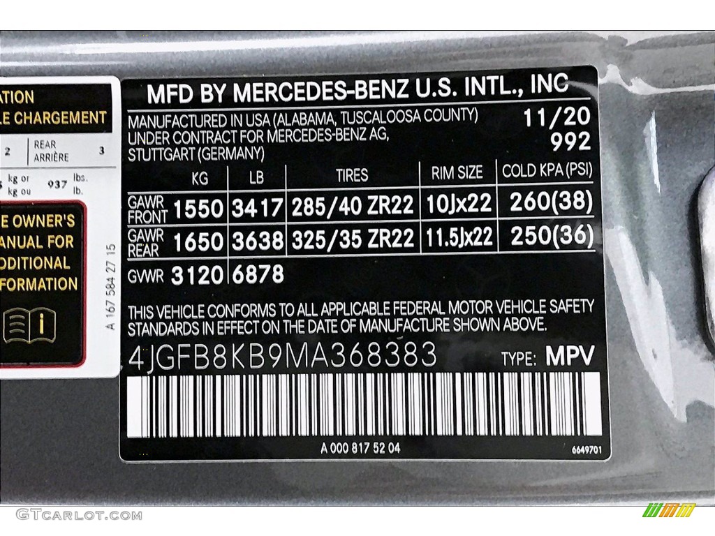 2021 GLE 63 S AMG 4Matic - Selenite Grey Metallic / AMG Macchiato Beige/Black w/Diamond Stitching photo #10