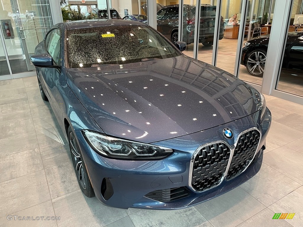 2021 4 Series 430i xDrive Coupe - Arctic Race Blue Metallic / Black photo #1