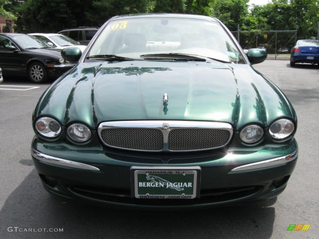 2003 X-Type 2.5 - Jaguar Racing Green Metallic / Ivory photo #2