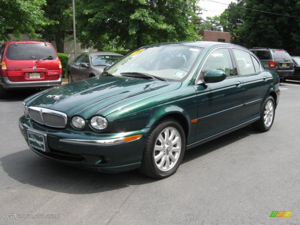 2003 X-Type 2.5 - Jaguar Racing Green Metallic / Ivory photo #3