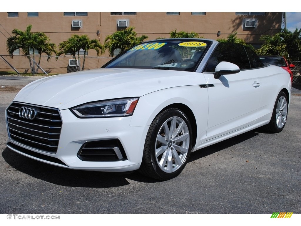 Ibis White 2018 Audi A5 Premium Plus quattro Cabriolet Exterior Photo #141365346