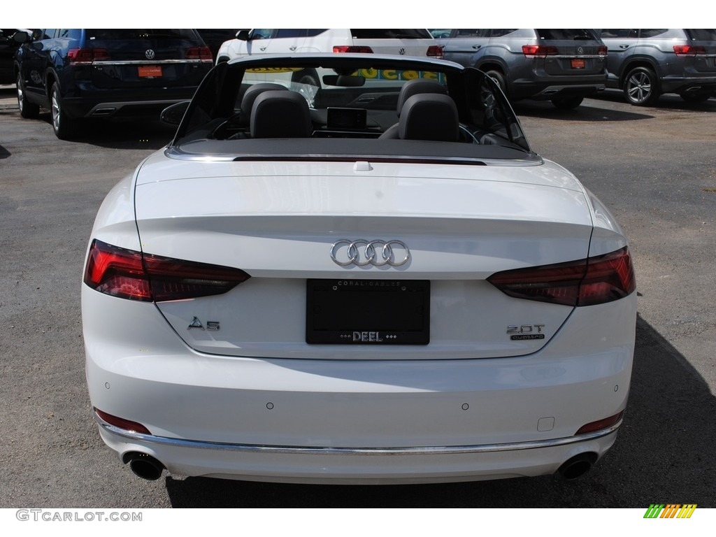 2018 A5 Premium Plus quattro Cabriolet - Ibis White / Black photo #8