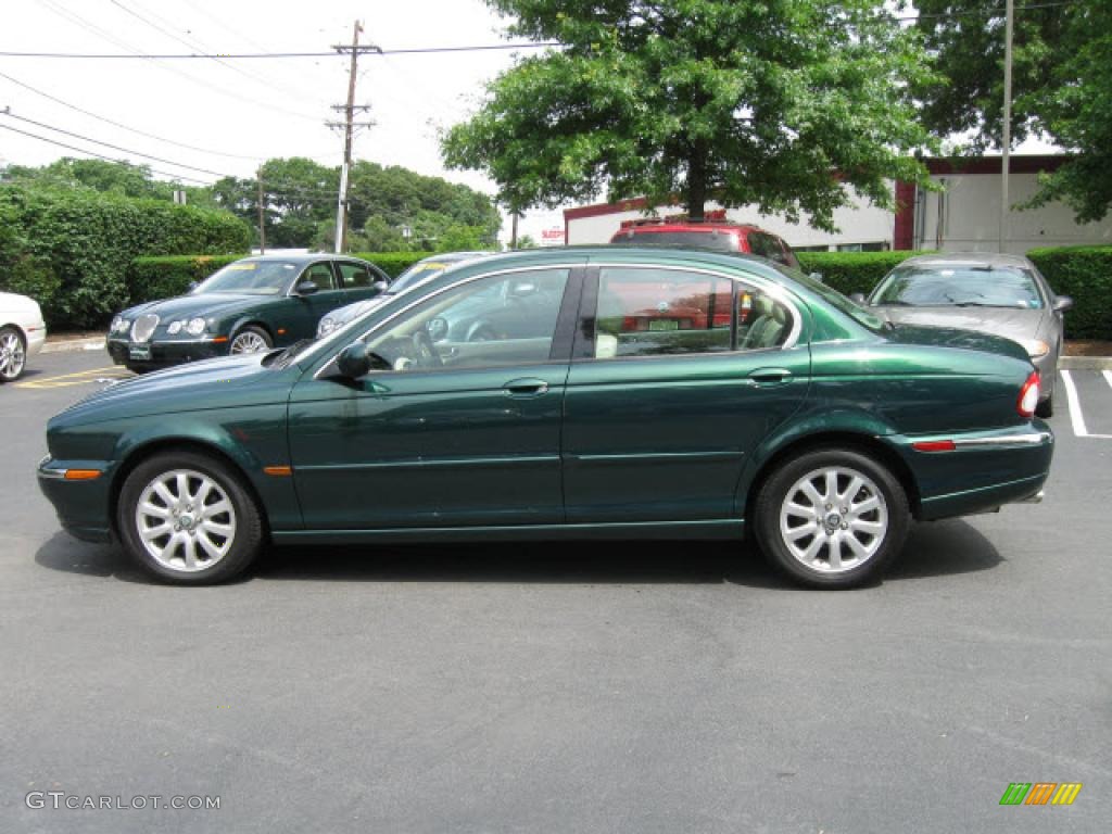 2003 X-Type 2.5 - Jaguar Racing Green Metallic / Ivory photo #4