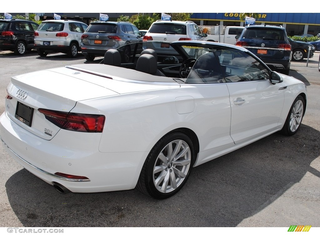 2018 A5 Premium Plus quattro Cabriolet - Ibis White / Black photo #9