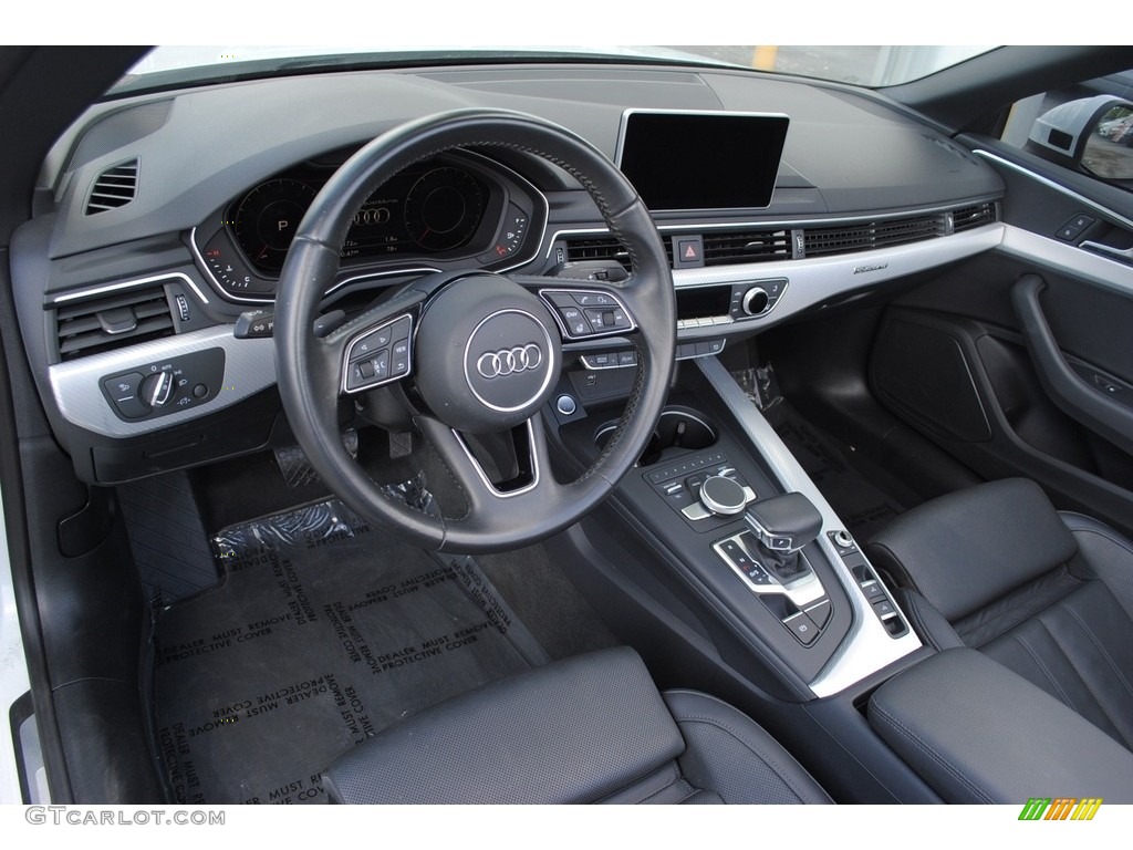 Black Interior 2018 Audi A5 Premium Plus quattro Cabriolet Photo #141365517