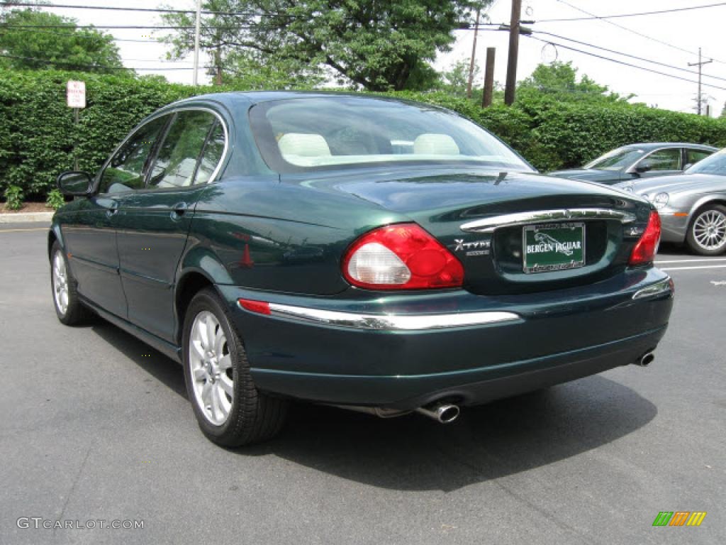 2003 X-Type 2.5 - Jaguar Racing Green Metallic / Ivory photo #5
