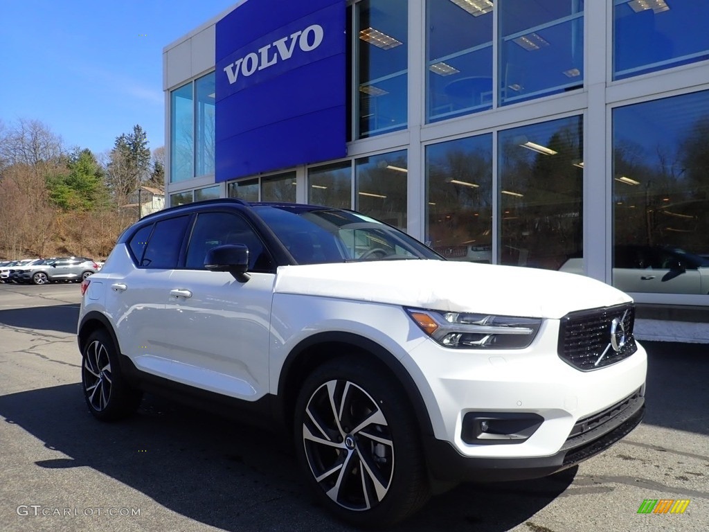 2021 XC40 T5 R-Design AWD - Crystal White Metallic / Charcoal photo #1
