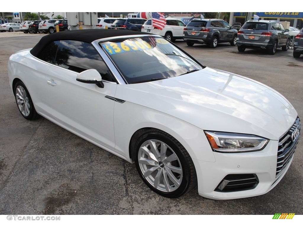 Ibis White 2018 Audi A5 Premium Plus quattro Cabriolet Exterior Photo #141365613