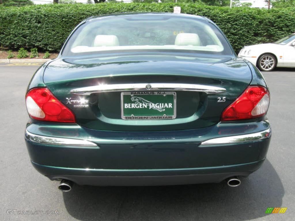 2003 X-Type 2.5 - Jaguar Racing Green Metallic / Ivory photo #6