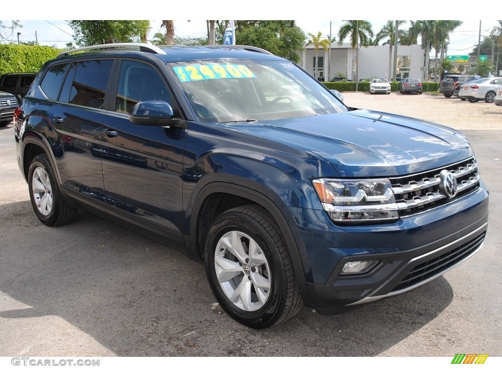 Tourmaline Blue Metallic 2018 Volkswagen Atlas SE Exterior Photo #141366060