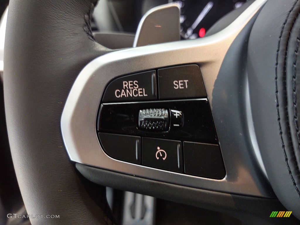 2021 BMW X3 sDrive30i Black Steering Wheel Photo #141366624