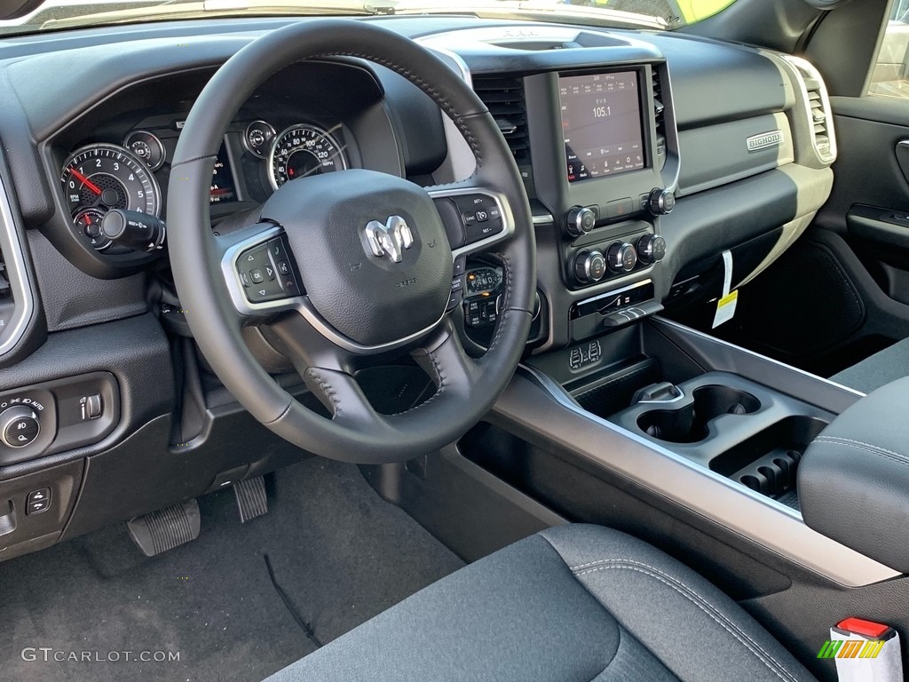 2021 Ram 1500 Big Horn Quad Cab 4x4 Black Dashboard Photo #141368352