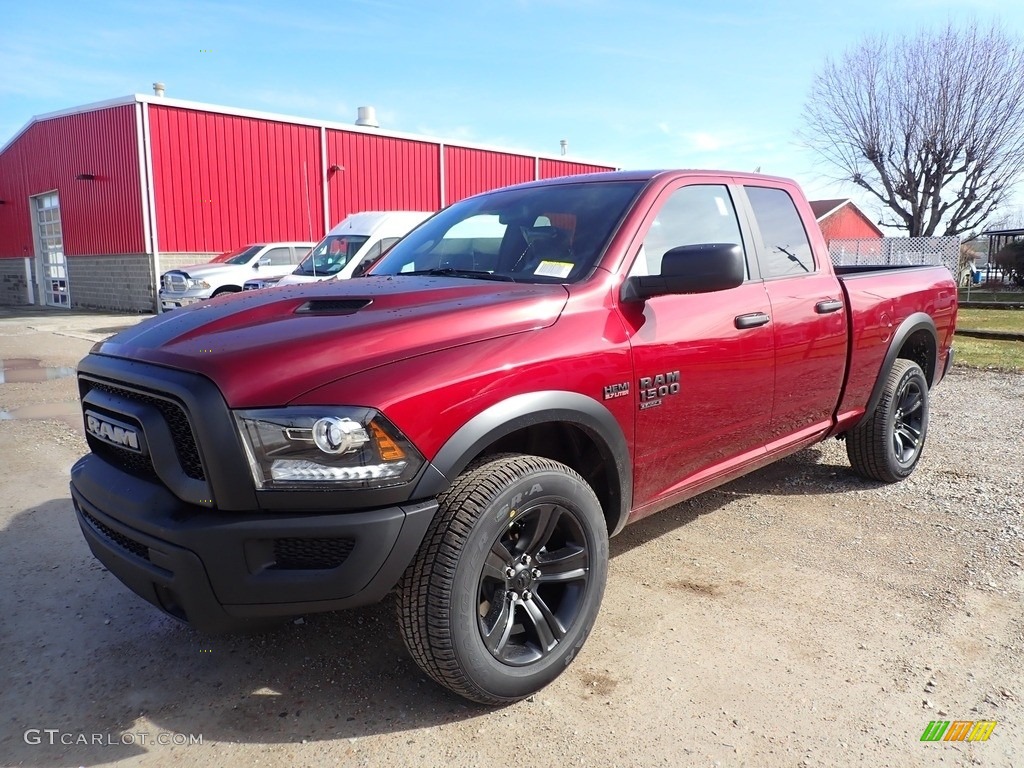 2021 1500 Classic Quad Cab 4x4 - Delmonico Red Pearl / Black photo #1