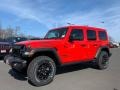 2021 Firecracker Red Jeep Wrangler Unlimited Willys 4x4  photo #1