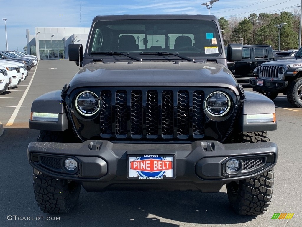 2021 Gladiator Willys 4x4 - Granite Crystal Metallic / Black photo #2