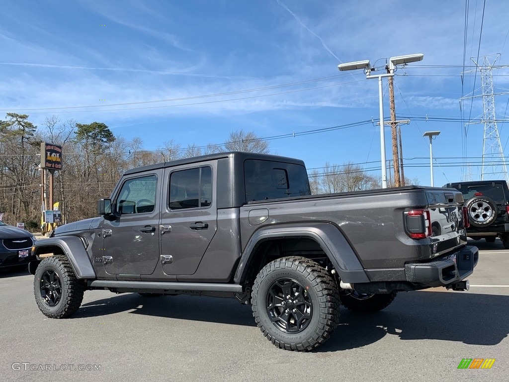 2021 Gladiator Willys 4x4 - Granite Crystal Metallic / Black photo #4