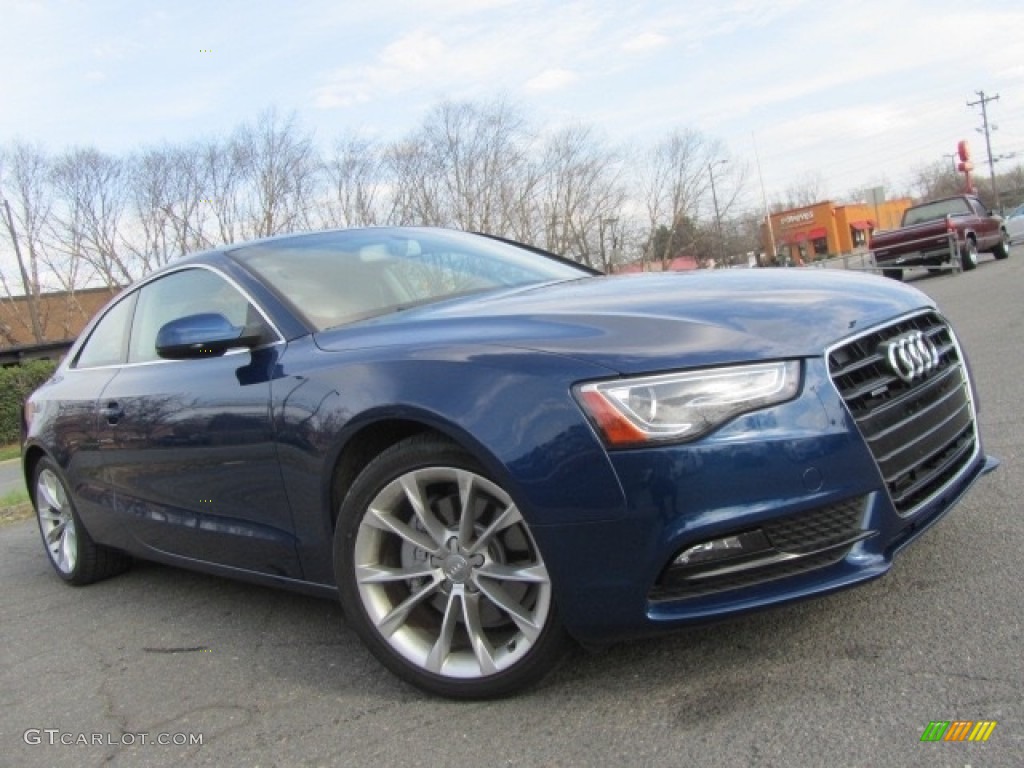 2013 A5 2.0T quattro Coupe - Scuba Blue Metallic / Titanium Grey/Steel Grey photo #1