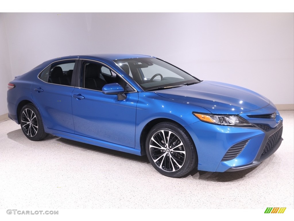 2019 Camry SE - Blue Streak Metallic / Black photo #1
