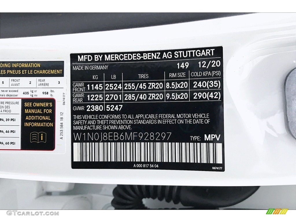 2021 Mercedes-Benz GLC 300 4Matic Coupe Color Code Photos