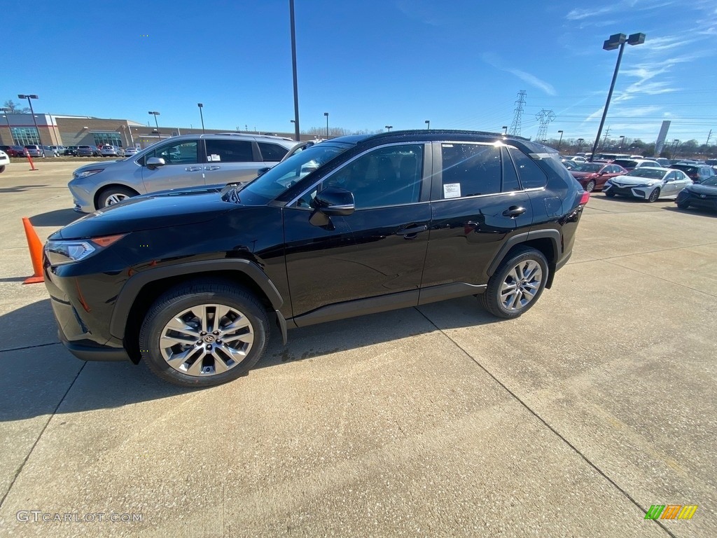 2021 RAV4 XLE Premium AWD - Midnight Black Metallic / Black photo #1