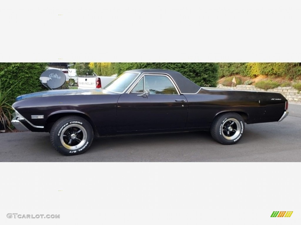 Custom Dark Purple 1968 Chevrolet El Camino Standard El Camino Model Exterior Photo #141372117
