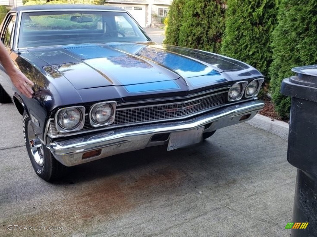 1968 El Camino  - Custom Dark Purple / Black photo #7
