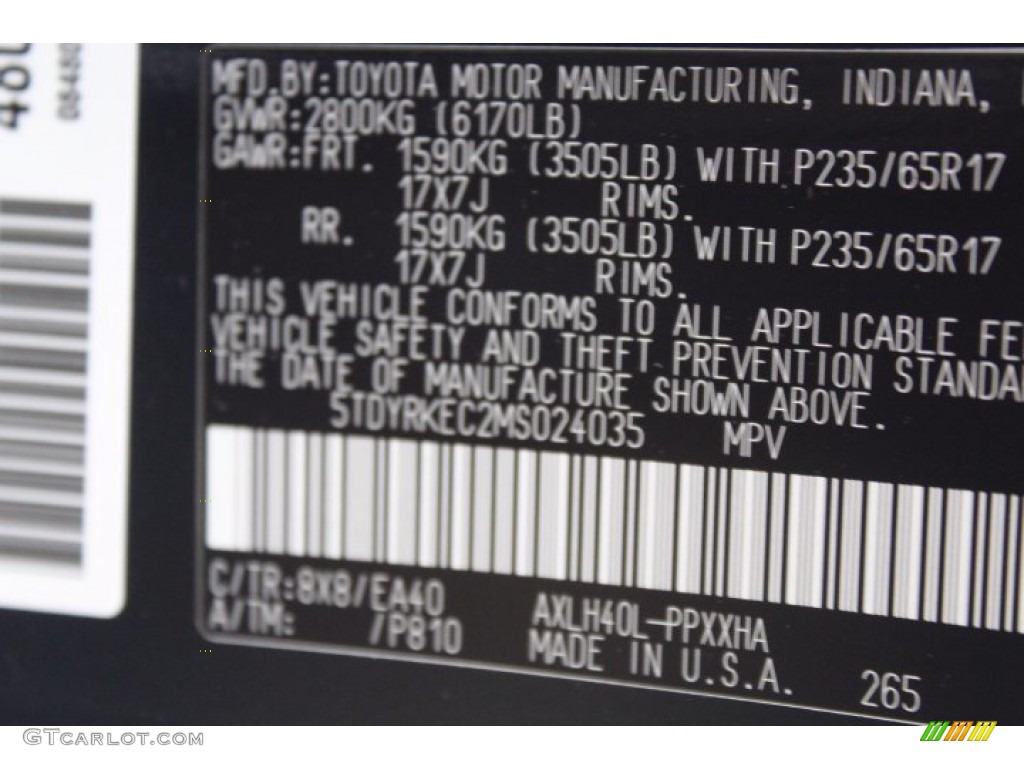 2021 Sienna XLE Hybrid - Blueprint / Chateau photo #26