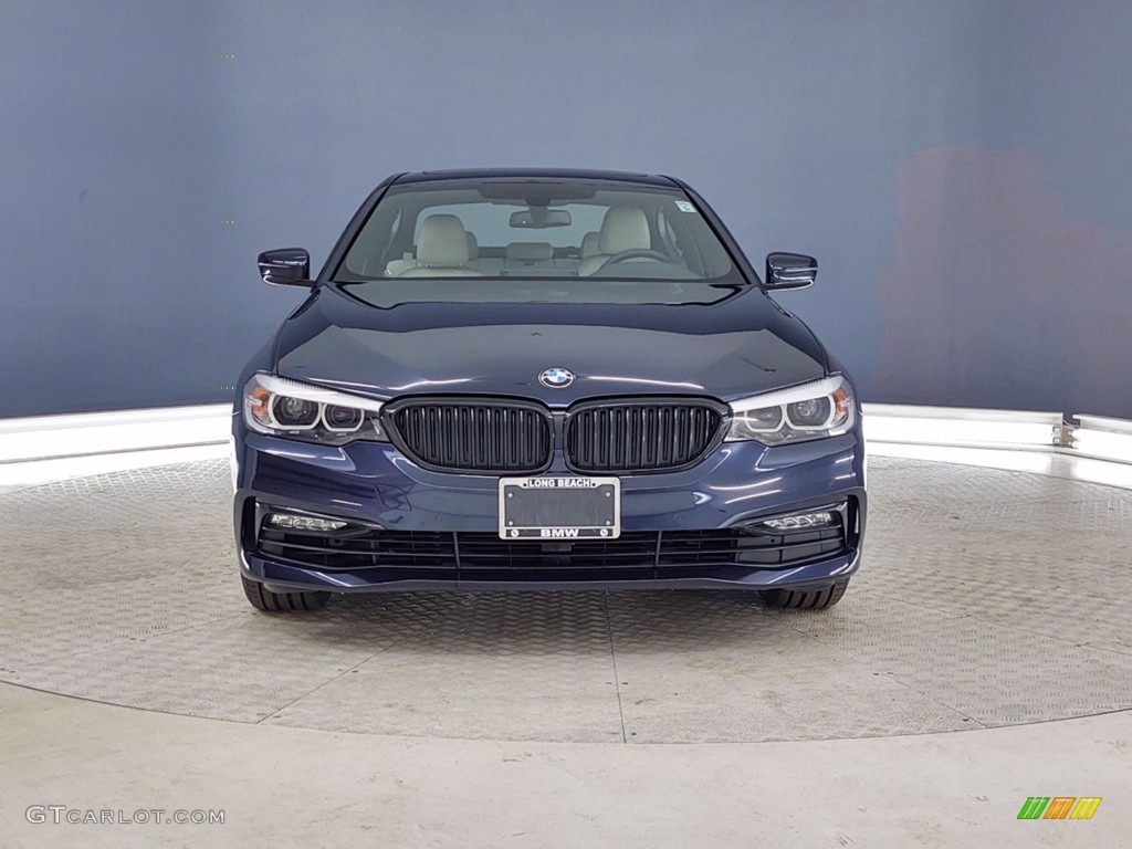 2018 5 Series 540i Sedan - Imperial Blue Metallic / Ivory White photo #2