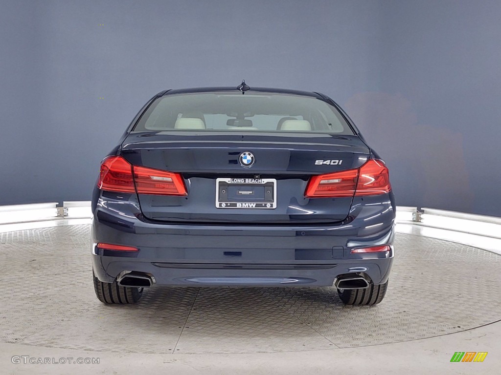 2018 5 Series 540i Sedan - Imperial Blue Metallic / Ivory White photo #4