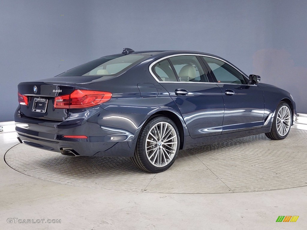 2018 5 Series 540i Sedan - Imperial Blue Metallic / Ivory White photo #5