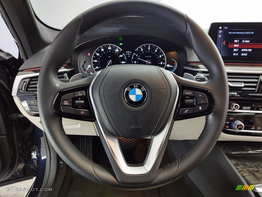 2018 5 Series 540i Sedan - Imperial Blue Metallic / Ivory White photo #18