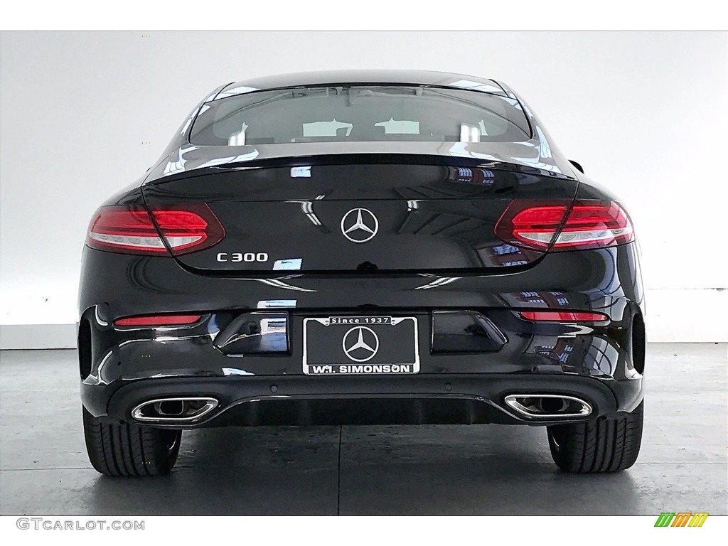 2021 C 300 Coupe - Black / Cranberry Red photo #3