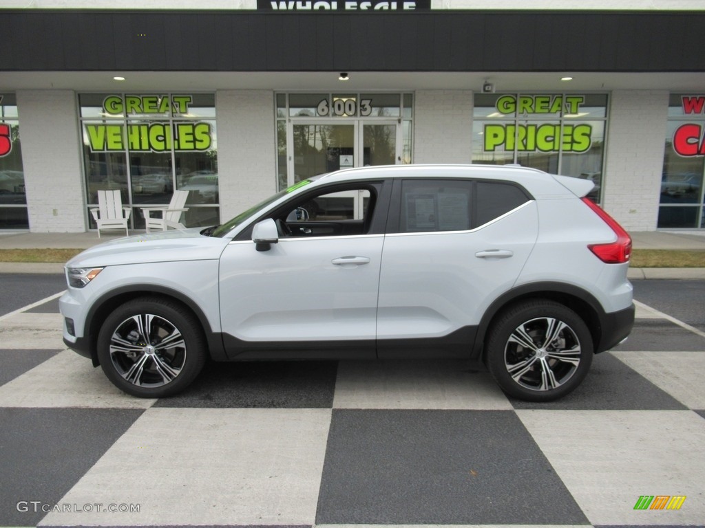 2020 XC40 T5 Inscription AWD - Glacier Silver Metallic / Oxide Red/Charcoal photo #1