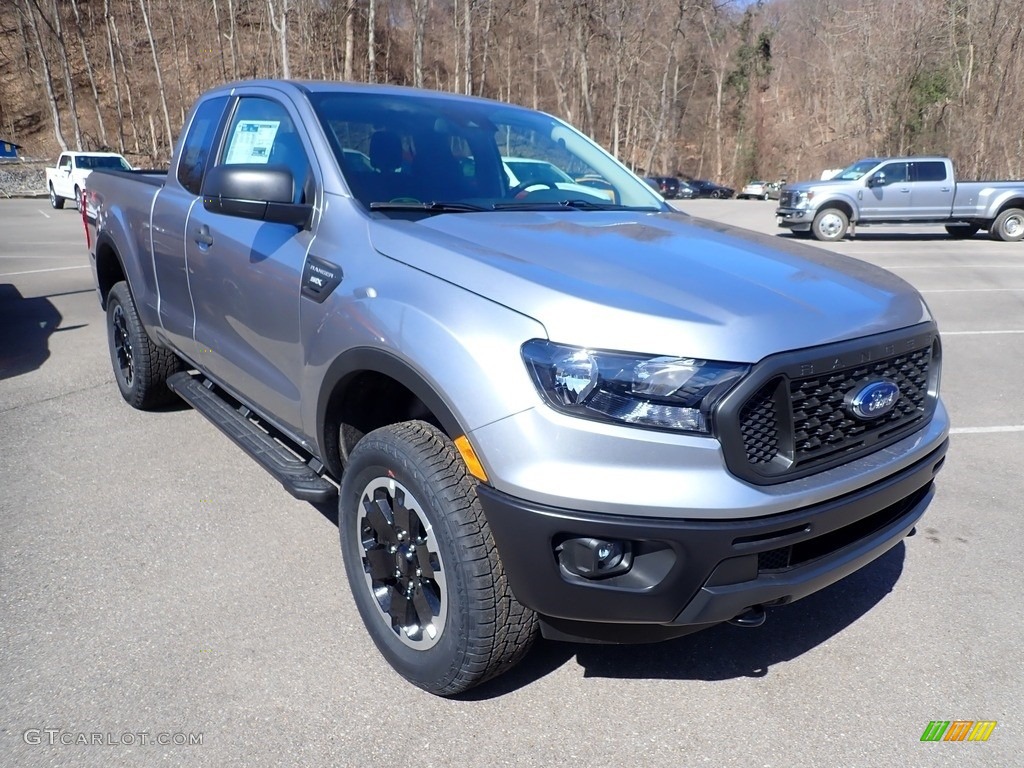 2021 Ranger STX SuperCab 4x4 - Iconic Silver Metallic / Ebony photo #3