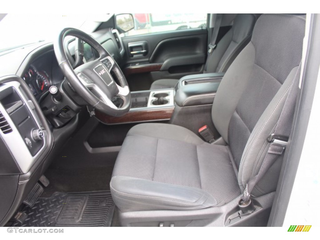 Jet Black Interior 2015 GMC Sierra 1500 SLE Crew Cab Photo #141380833