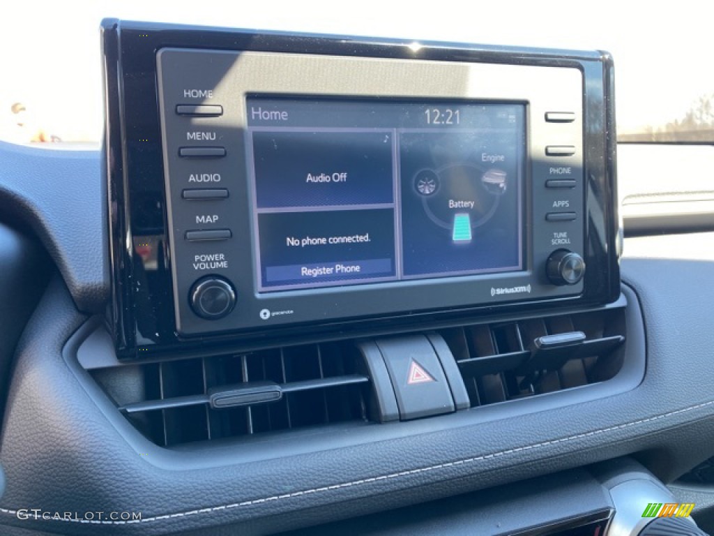 2021 RAV4 XLE AWD Hybrid - Super White / Black photo #8